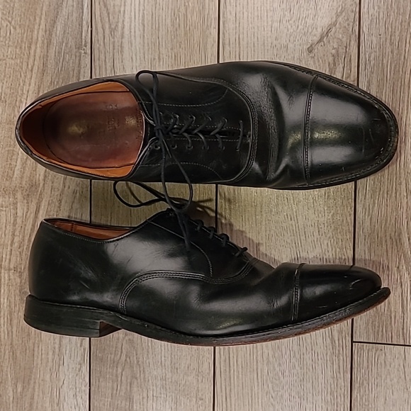 ALLEN EDMONDS Park Avenue Black Leather Sz 9 D Mens Cap Toe Dress‎ Shoes main image 7